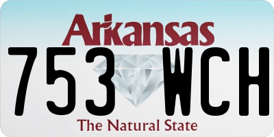 AR license plate 753WCH