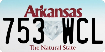 AR license plate 753WCL