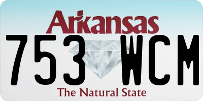 AR license plate 753WCM