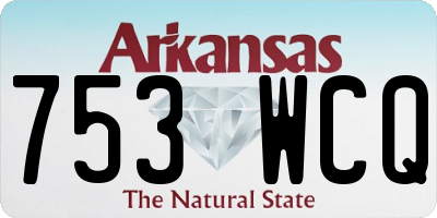 AR license plate 753WCQ