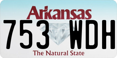 AR license plate 753WDH