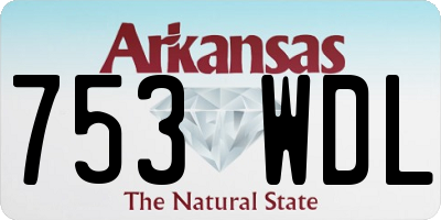 AR license plate 753WDL