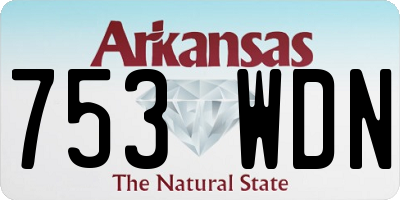 AR license plate 753WDN