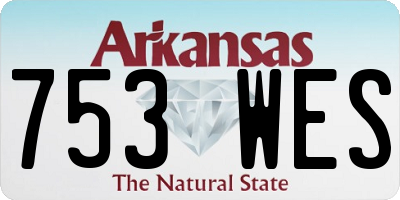 AR license plate 753WES