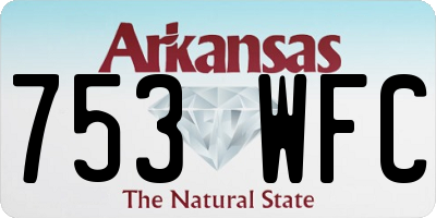 AR license plate 753WFC