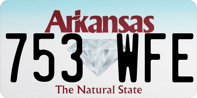 AR license plate 753WFE