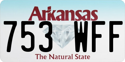 AR license plate 753WFF