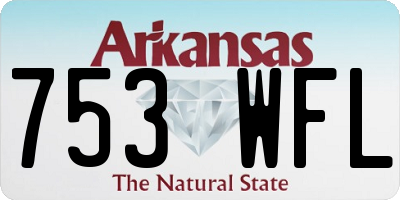 AR license plate 753WFL