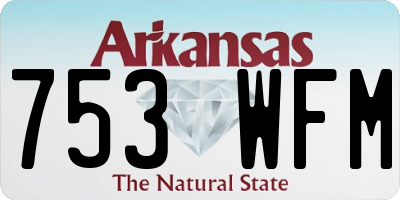 AR license plate 753WFM