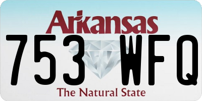 AR license plate 753WFQ