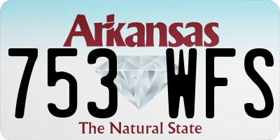 AR license plate 753WFS