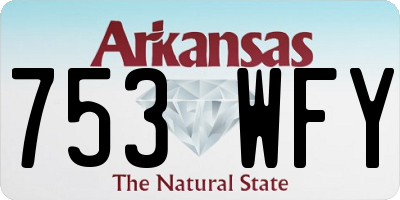 AR license plate 753WFY
