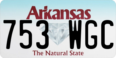 AR license plate 753WGC