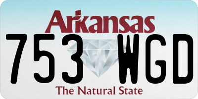 AR license plate 753WGD