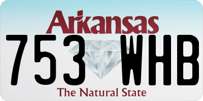 AR license plate 753WHB