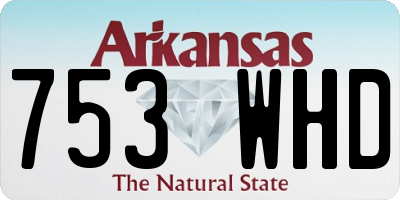 AR license plate 753WHD