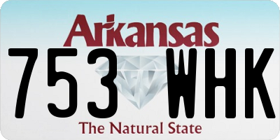 AR license plate 753WHK