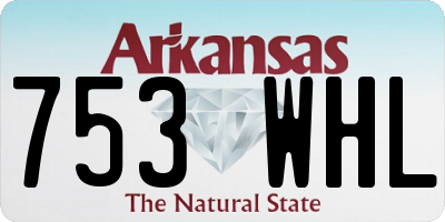 AR license plate 753WHL