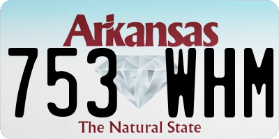 AR license plate 753WHM