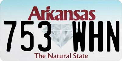 AR license plate 753WHN