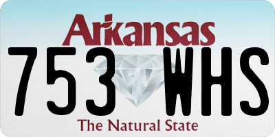 AR license plate 753WHS