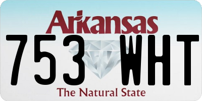 AR license plate 753WHT