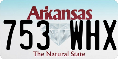 AR license plate 753WHX
