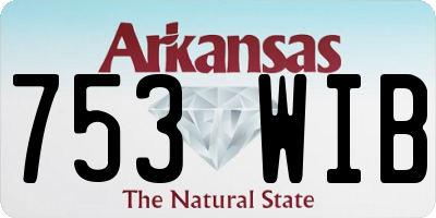 AR license plate 753WIB