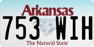 AR license plate 753WIH
