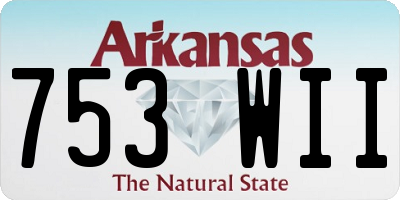 AR license plate 753WII