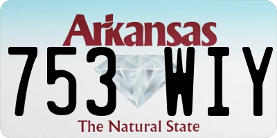 AR license plate 753WIY