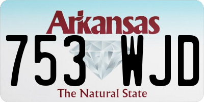 AR license plate 753WJD