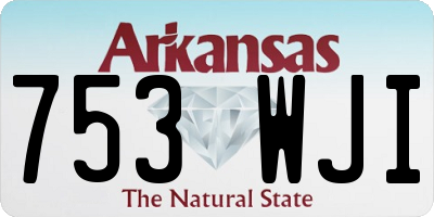 AR license plate 753WJI