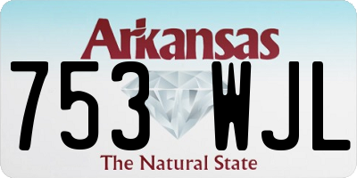 AR license plate 753WJL