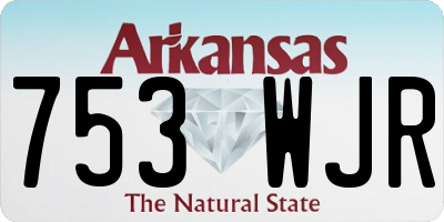 AR license plate 753WJR