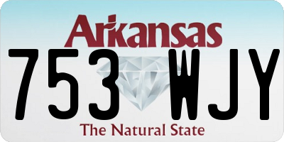 AR license plate 753WJY