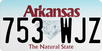 AR license plate 753WJZ