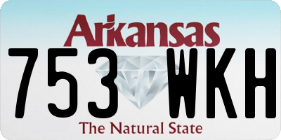 AR license plate 753WKH