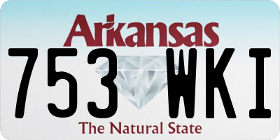 AR license plate 753WKI