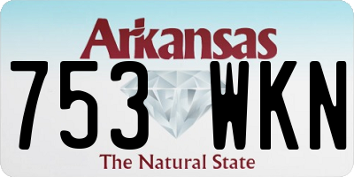 AR license plate 753WKN