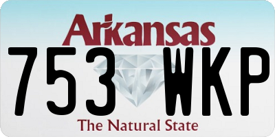 AR license plate 753WKP