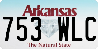 AR license plate 753WLC