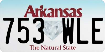 AR license plate 753WLE