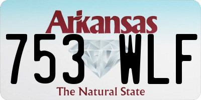 AR license plate 753WLF