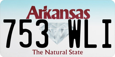AR license plate 753WLI