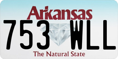 AR license plate 753WLL