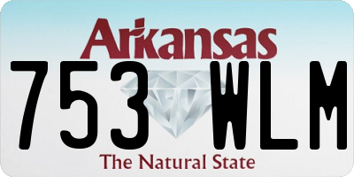 AR license plate 753WLM