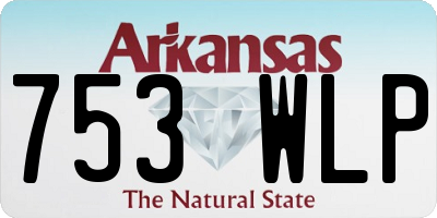 AR license plate 753WLP