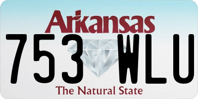 AR license plate 753WLU