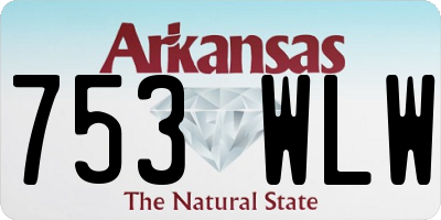 AR license plate 753WLW